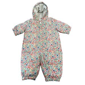 GAP Floral-Print Snowsuit  |  Baby girl 0-6 mo.